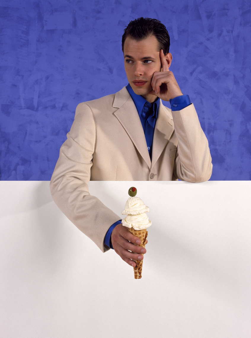 Man With Ice Cream Cone